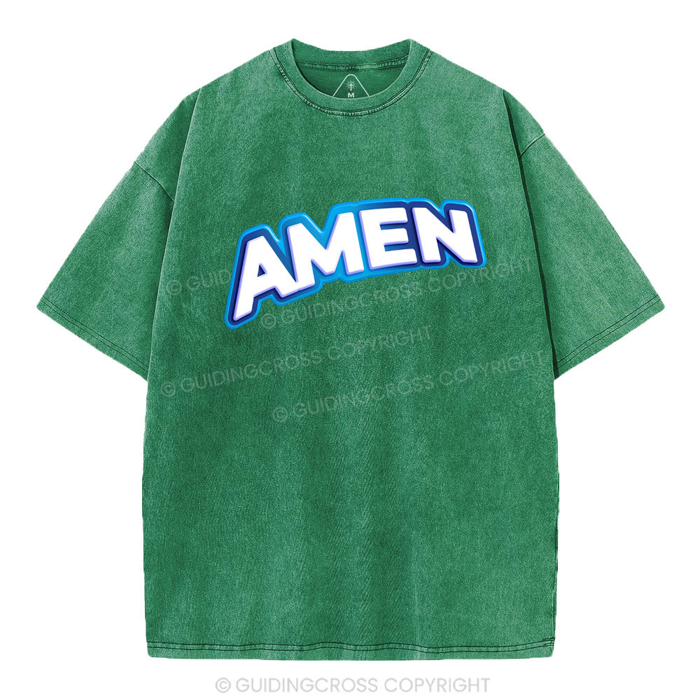 Amen Christian Washed T-Shirt