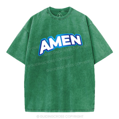 Amen Christian Washed T-Shirt