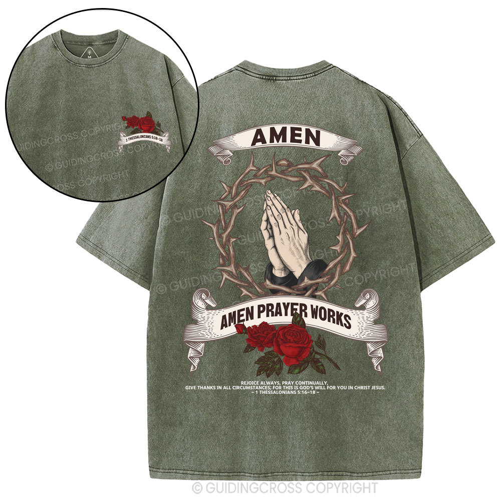 Amen Christian Washed T-Shirt