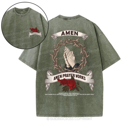 Amen Christian Washed T-Shirt