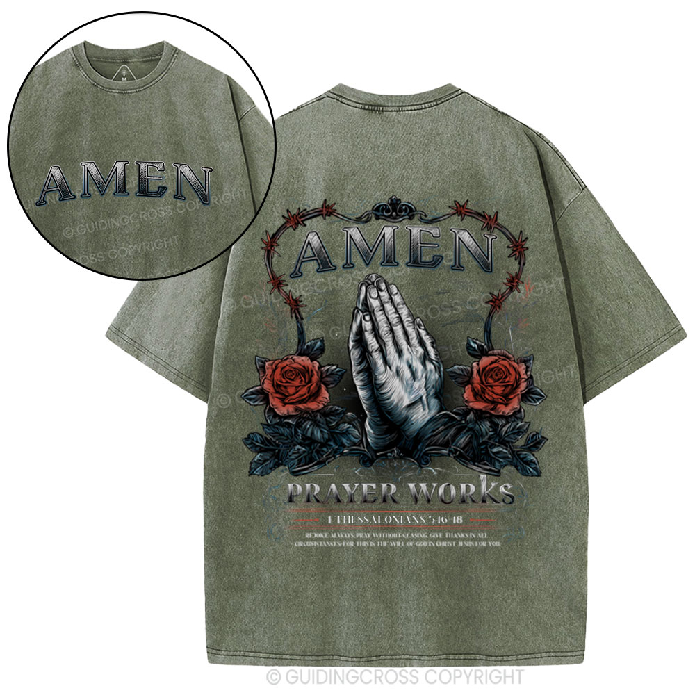 Amen Christian Washed T-Shirt