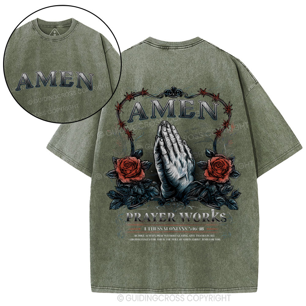 Amen Christian Washed T-Shirt