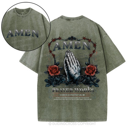 Amen Christian Washed T-Shirt