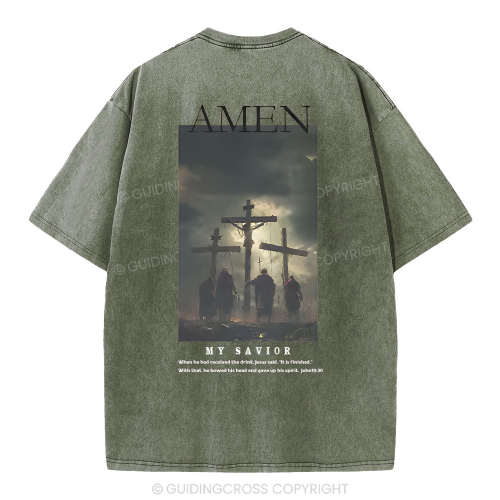 Amen Christian Washed T-Shirt