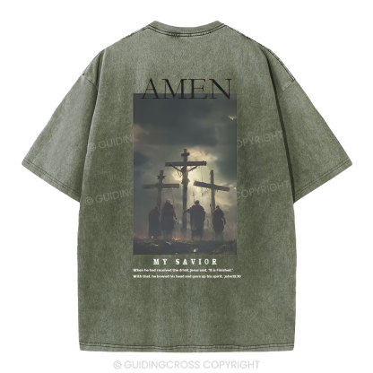 Amen Christian Washed T-Shirt