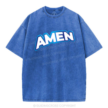 Amen Christian Washed T-Shirt