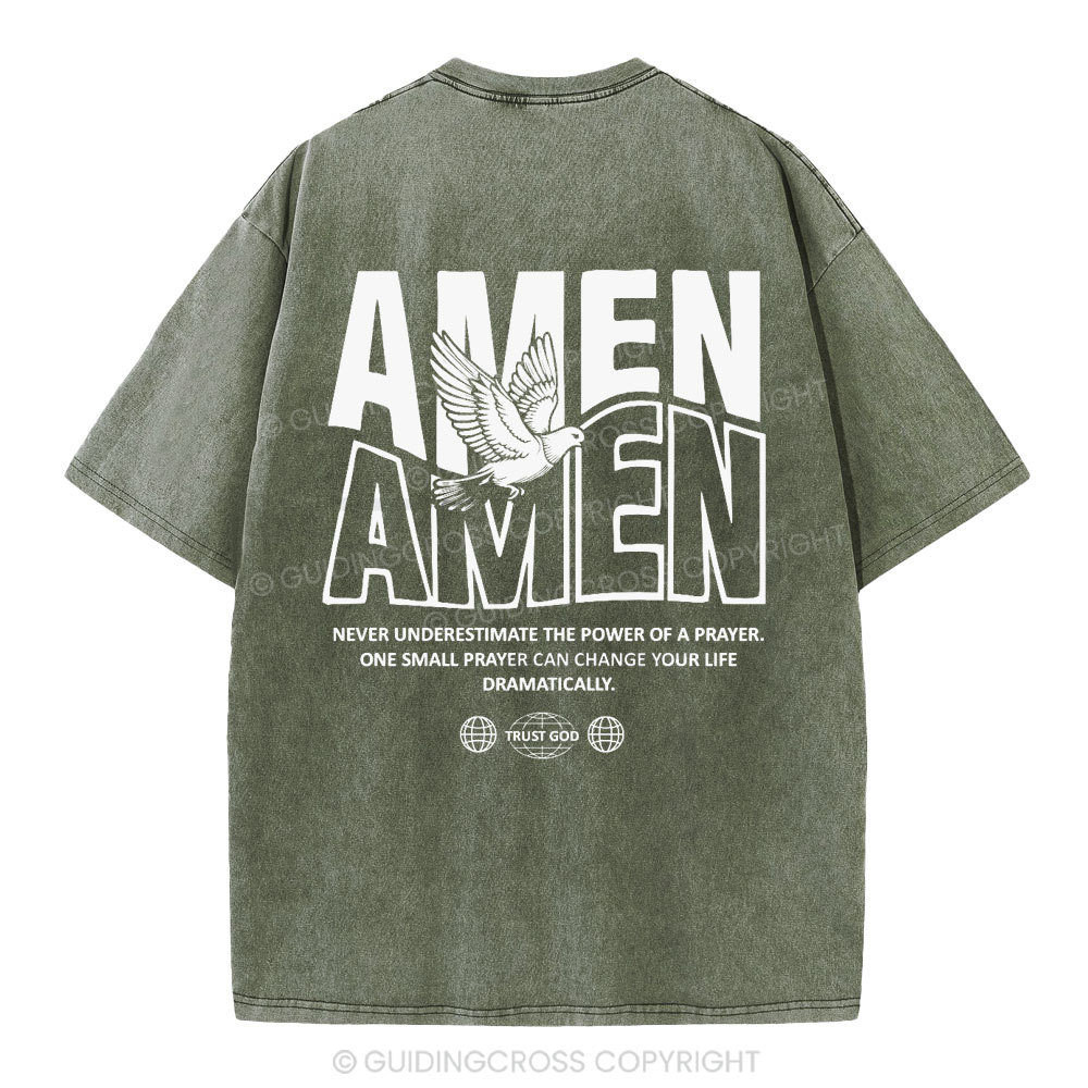 Amen Christian Washed T-Shirt