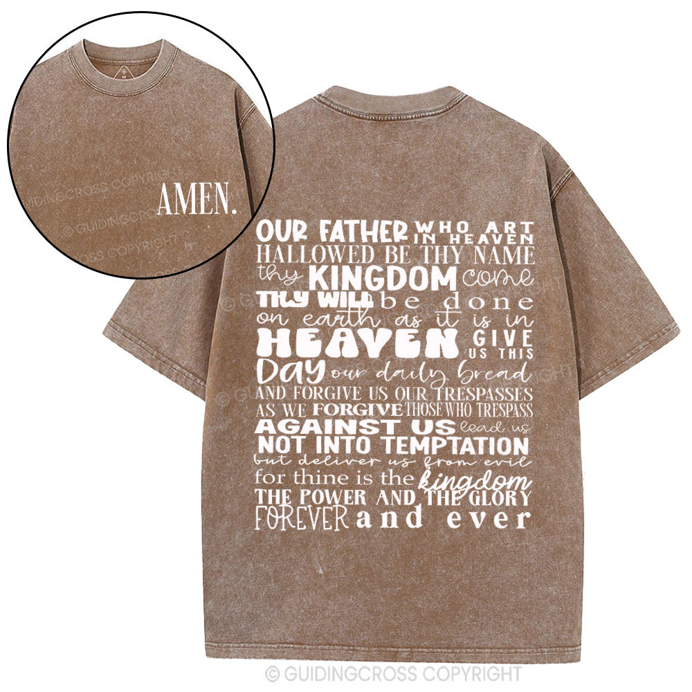 Amen Christian Washed T-Shirt