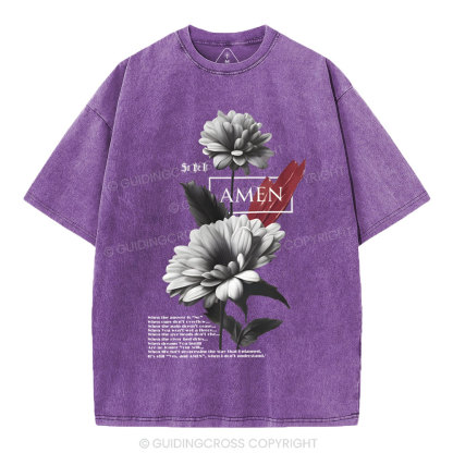 Amen Christian Washed T-Shirt
