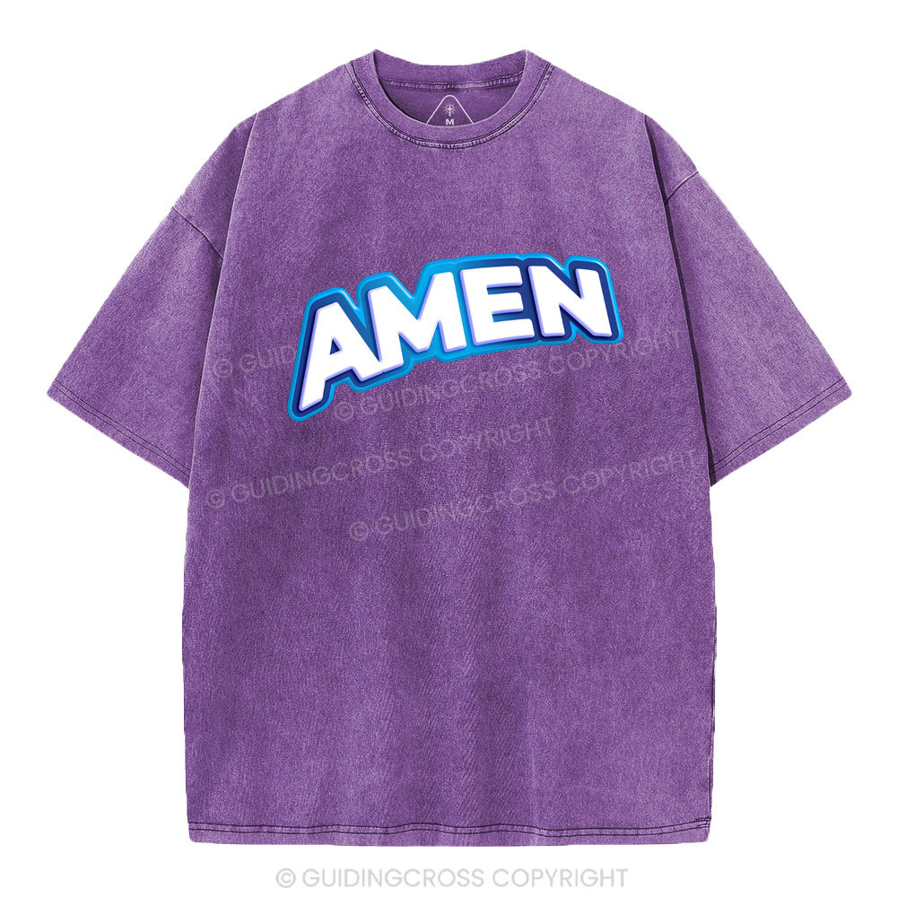 Amen Christian Washed T-Shirt