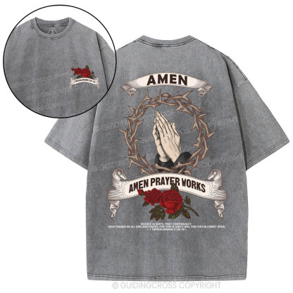 Amen Christian Washed T-Shirt
