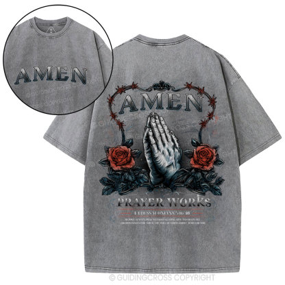 Amen Christian Washed T-Shirt