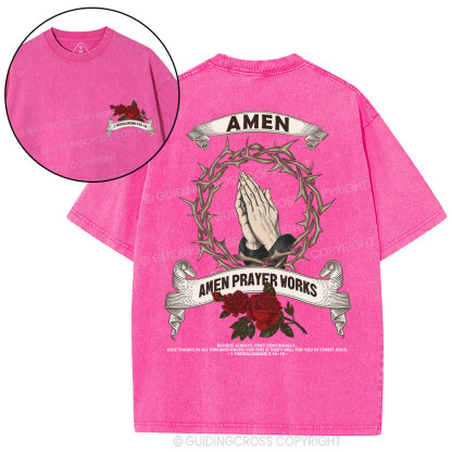 Amen Christian Washed T-Shirt