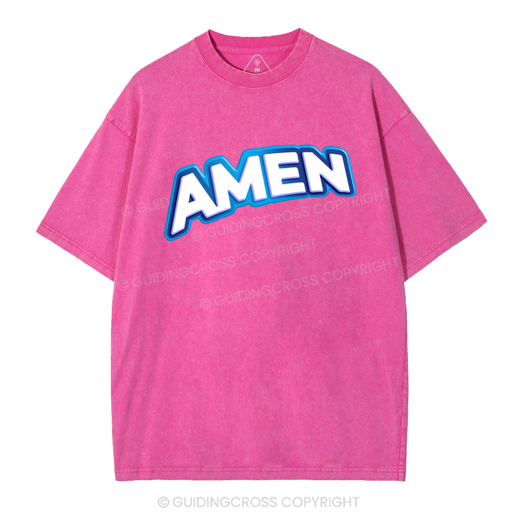 Amen Christian Washed T-Shirt
