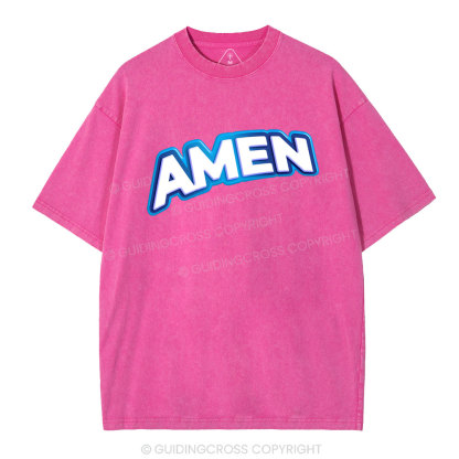 Amen Christian Washed T-Shirt