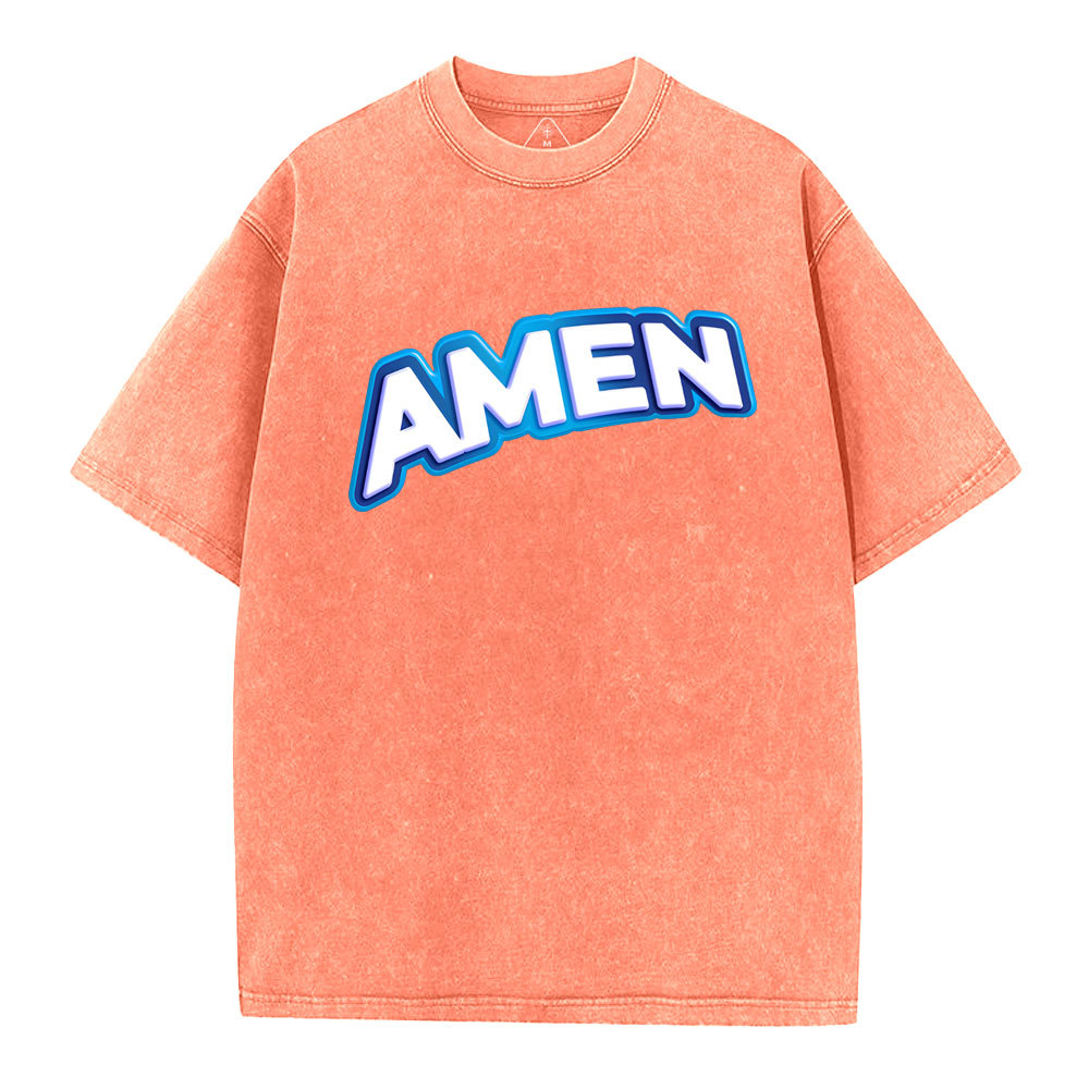 Amen Christian Washed T-Shirt