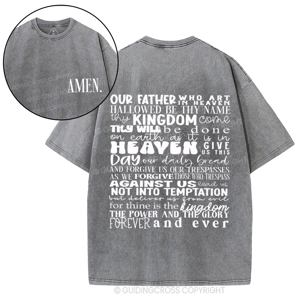 Amen Christian Washed T-Shirt