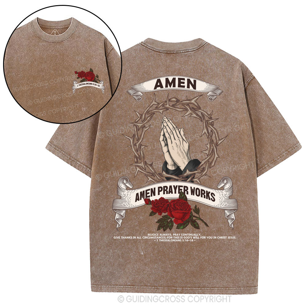 Amen Christian Washed T-Shirt