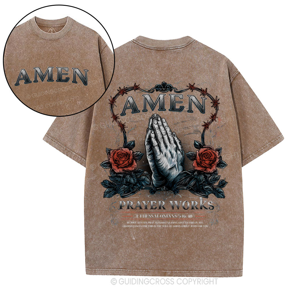 Amen Christian Washed T-Shirt