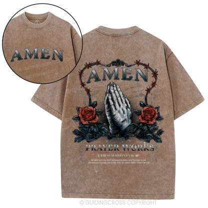 Amen Christian Washed T-Shirt