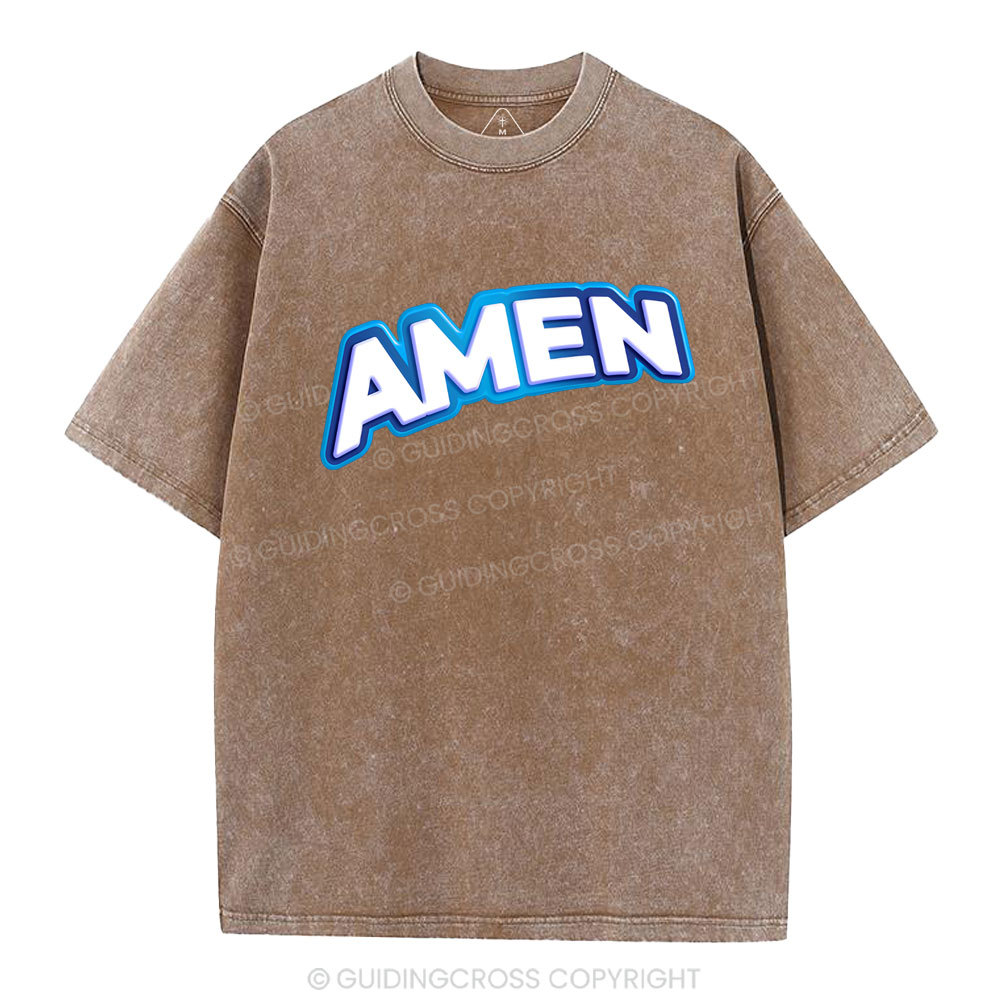 Amen Christian Washed T-Shirt