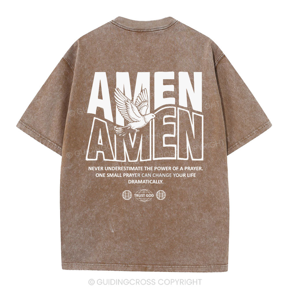 Amen Christian Washed T-Shirt