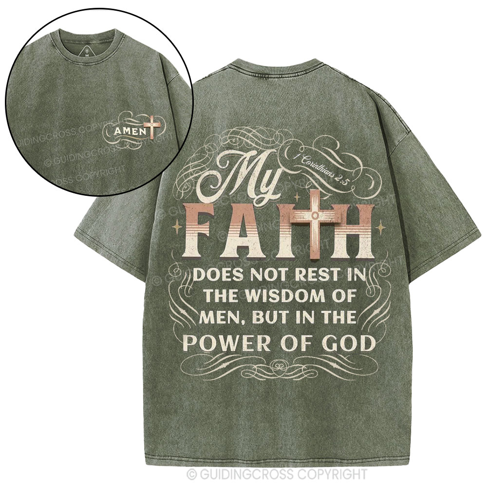 New-Sample Christian Washed T-Shirt Sale - GuidingCross