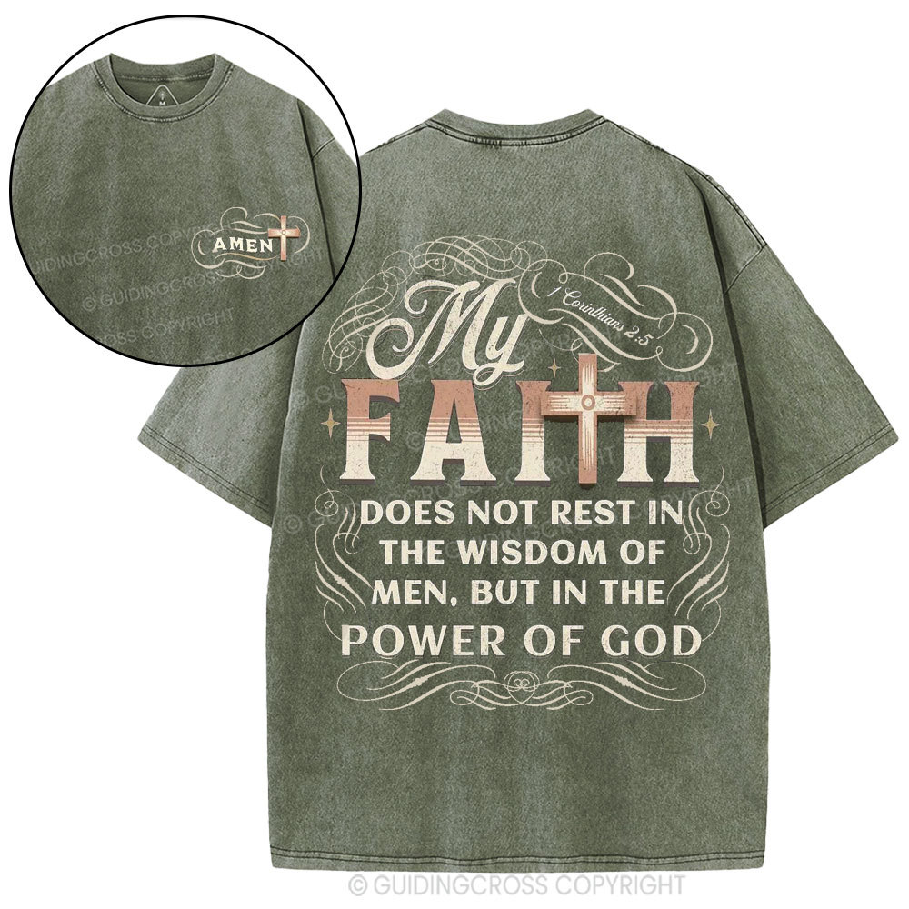 New-Sample Christian Washed T-Shirt Sale - GuidingCross