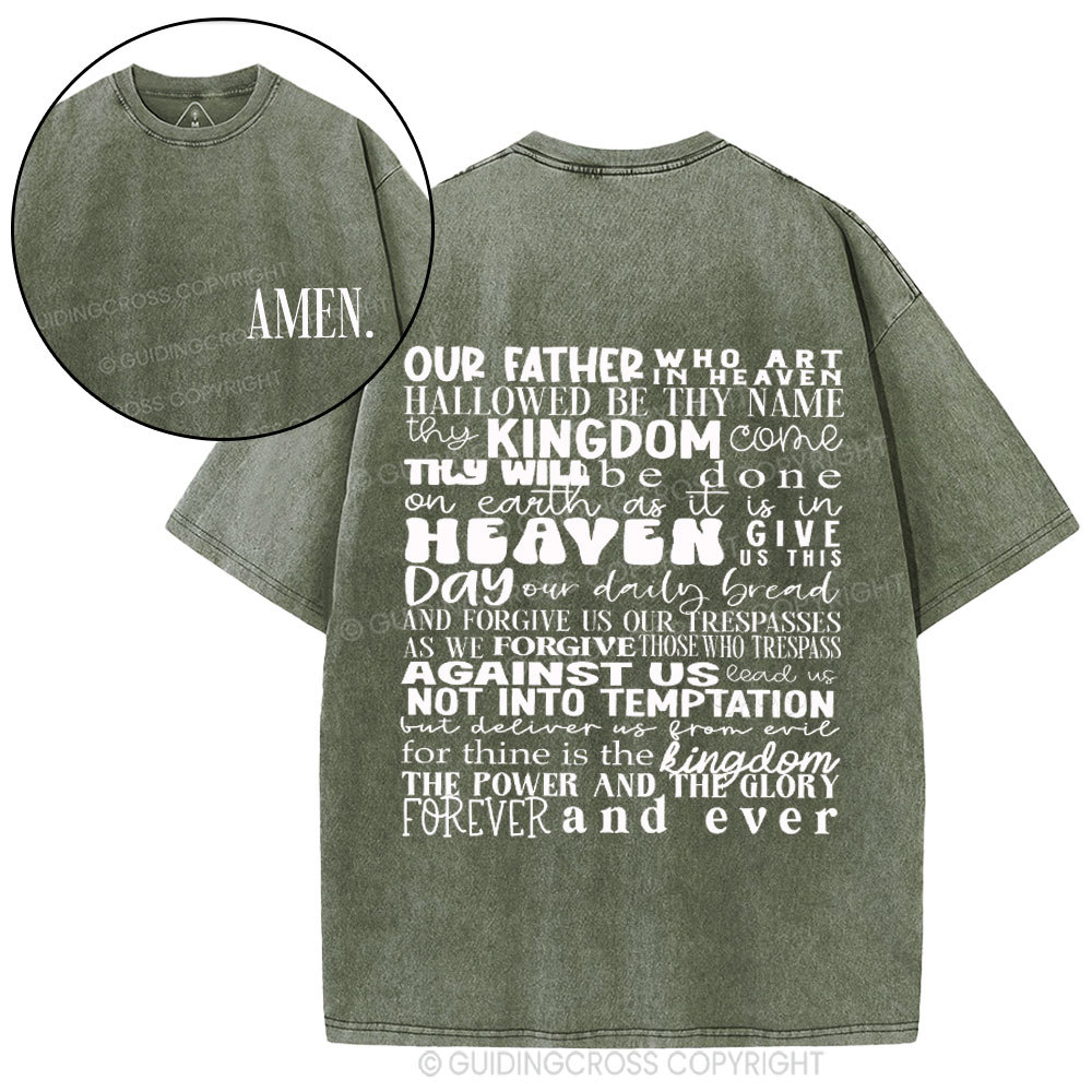 Amen Christian Washed T-Shirt