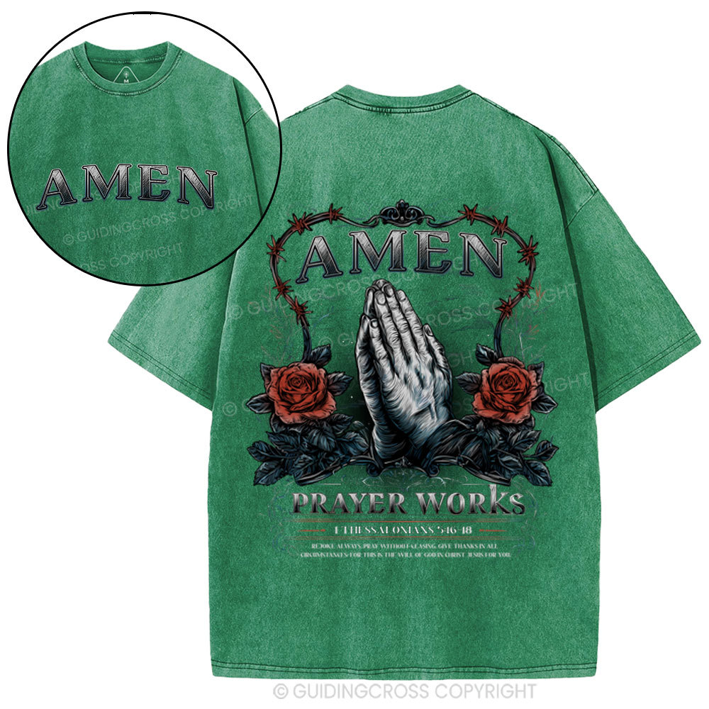 Amen Christian Washed T-Shirt