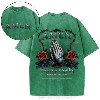 Amen Christian Washed T-Shirt