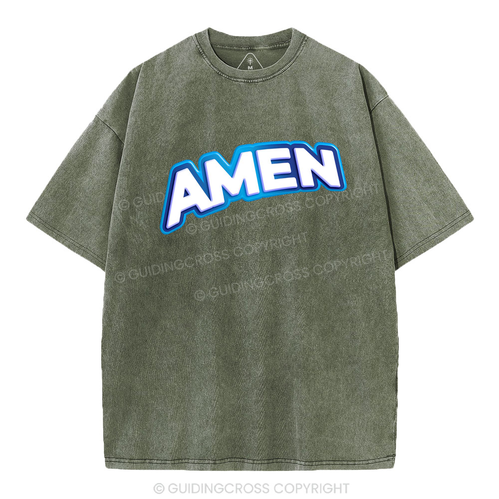 Amen Christian Washed T-Shirt
