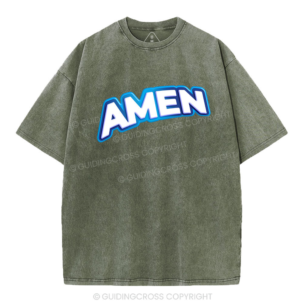 Amen Christian Washed T-Shirt