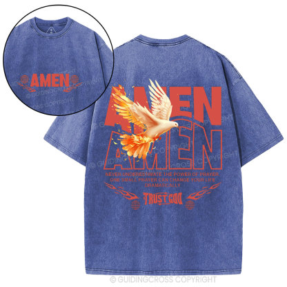 Amen Christian Washed T-Shirt