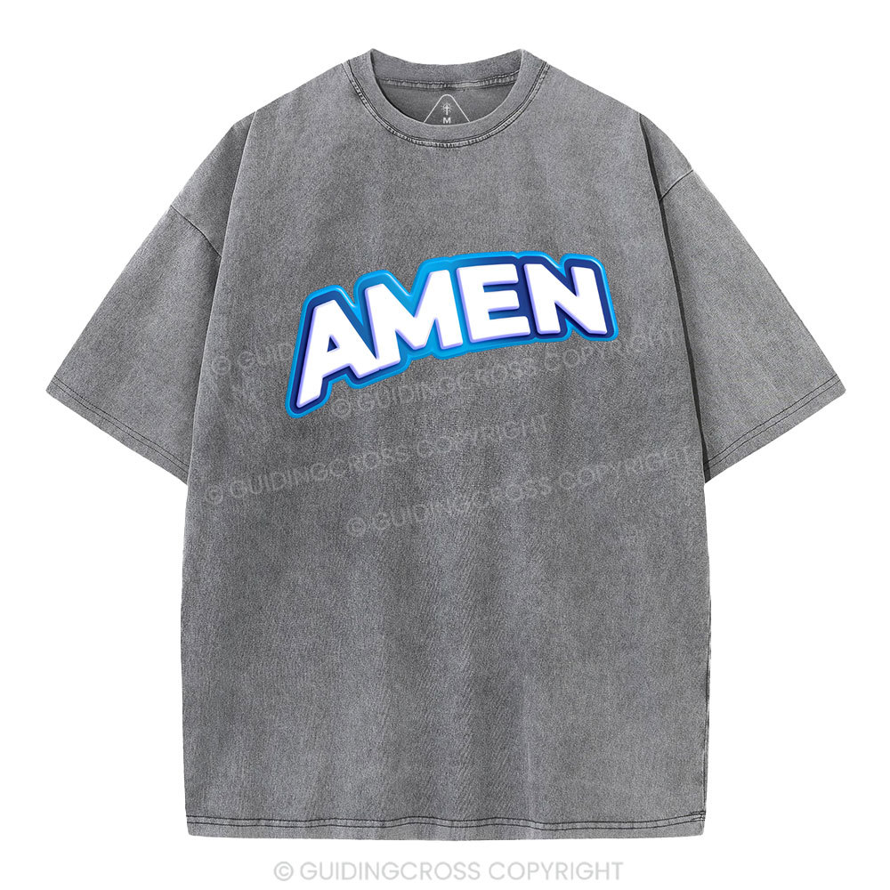 Amen Christian Washed T-Shirt