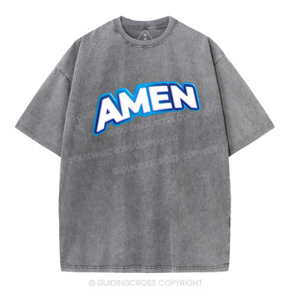 Amen Christian Washed T-Shirt