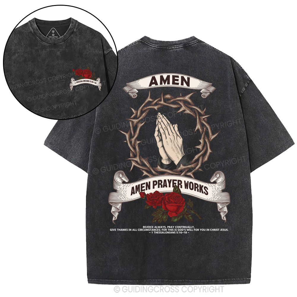 Amen Christian Washed T-Shirt