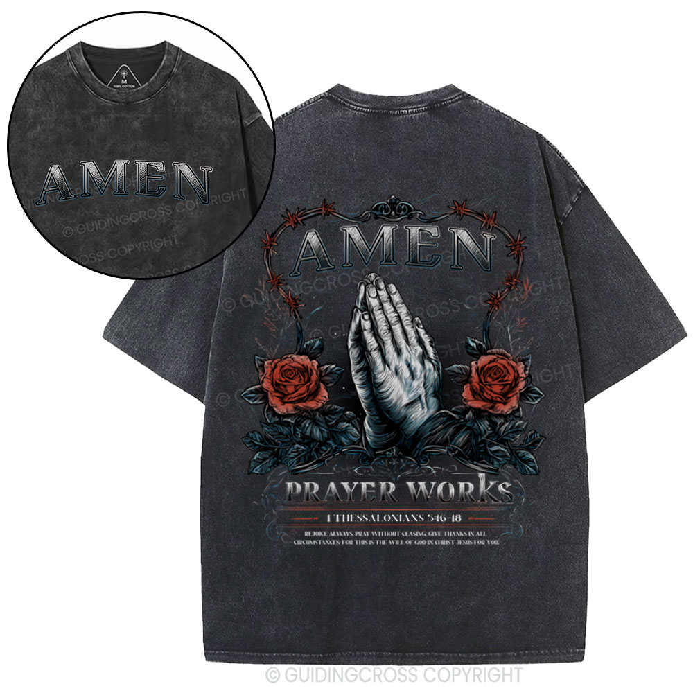 Amen Christian Washed T-Shirt