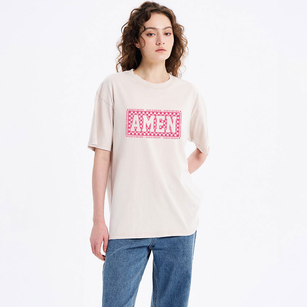 Amen Trust In The Lord Christian Washed T-Shirt