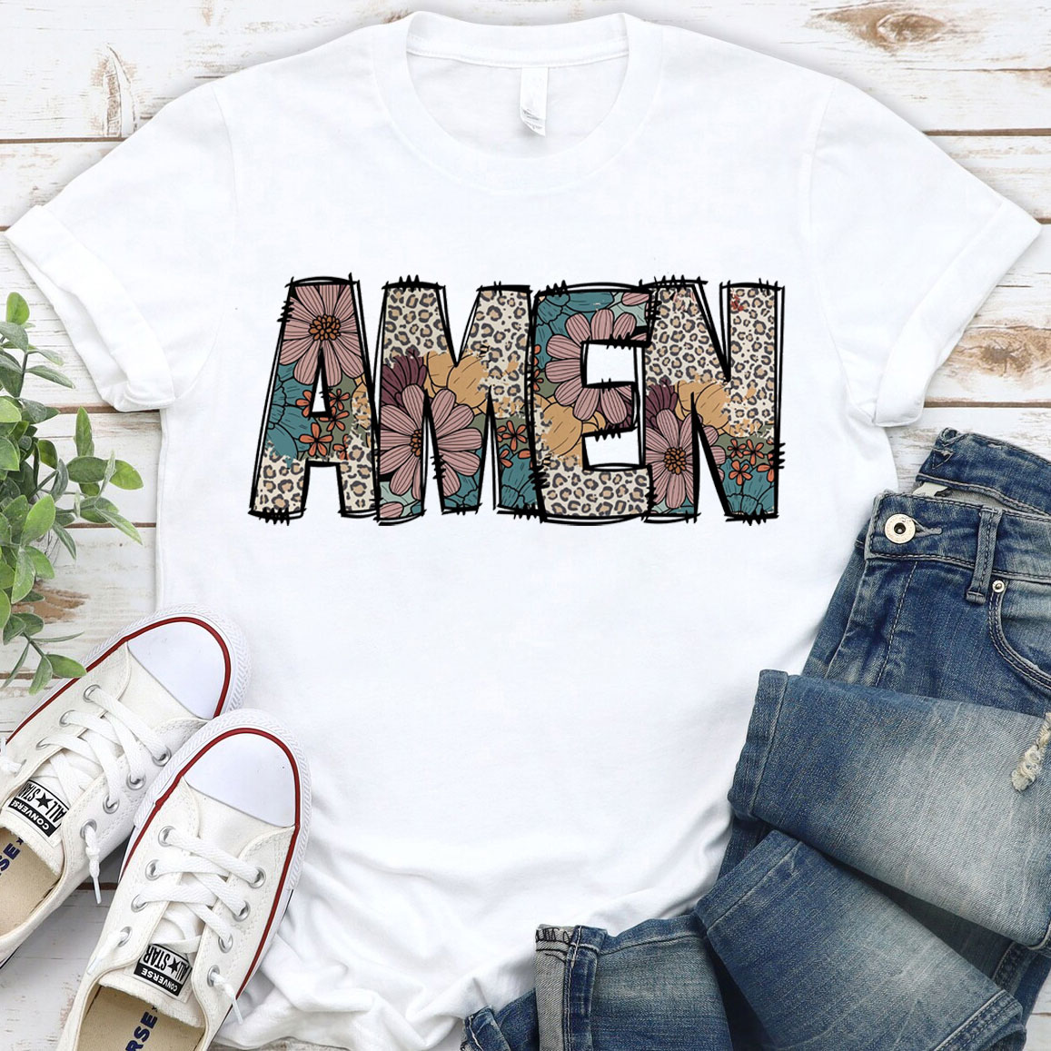 Amen Vintage  Christian T-Shirt