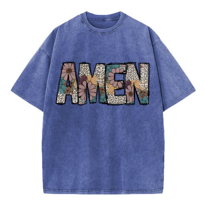 Amen Vintage Christian Washed T-Shirt