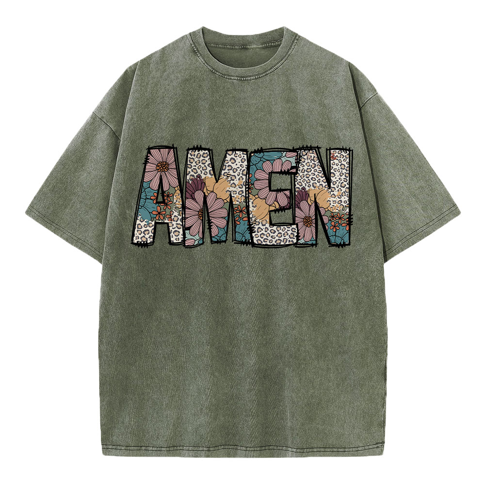 Amen Vintage Christian Washed T-Shirt
