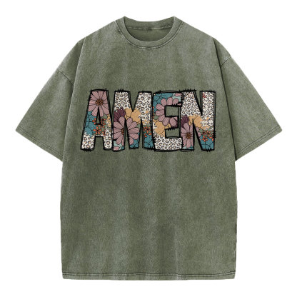 Amen Vintage Christian Washed T-Shirt