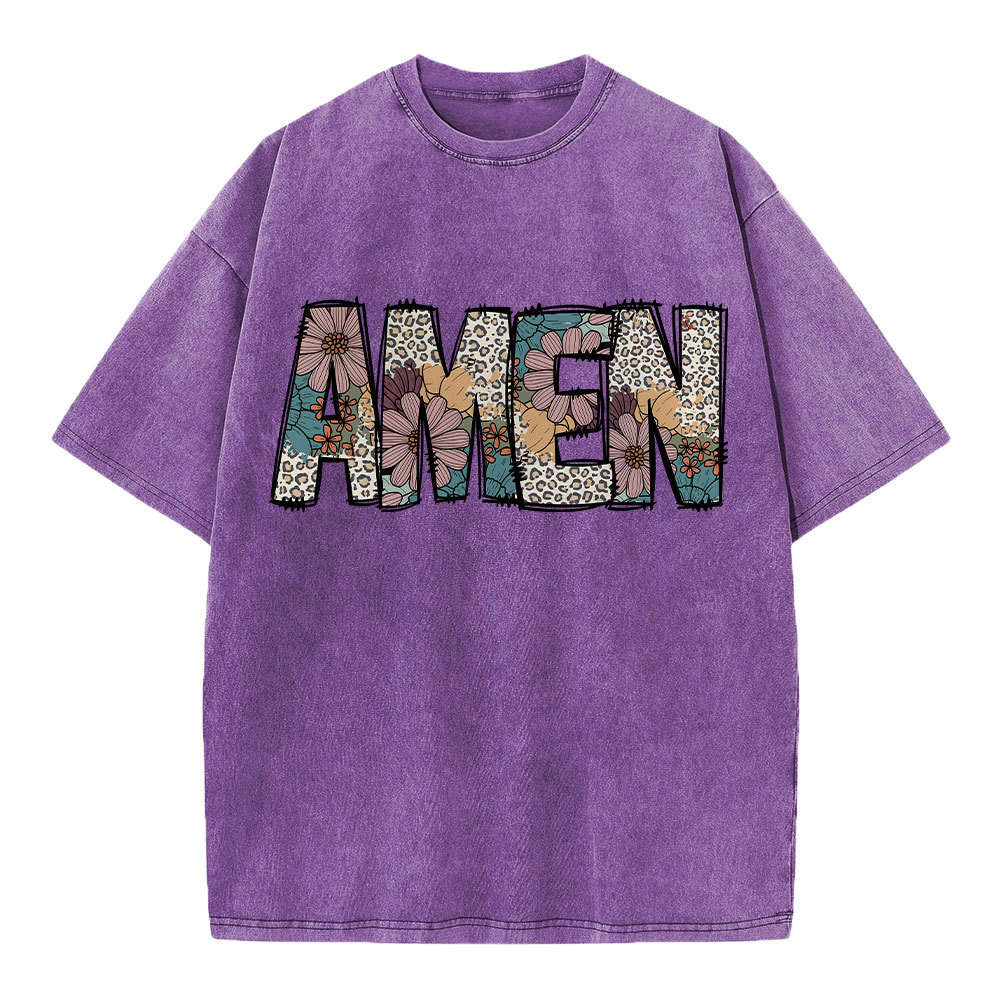 Amen Vintage Christian Washed T-Shirt