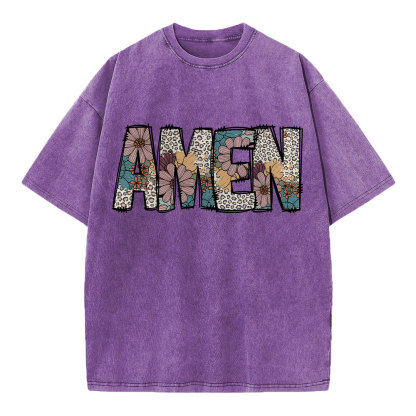 Amen Vintage Christian Washed T-Shirt
