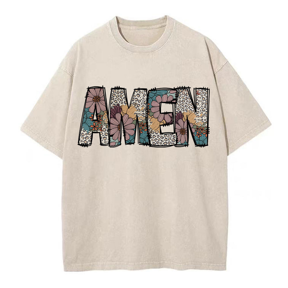 Amen Vintage Christian Washed T-Shirt