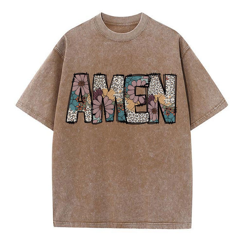 Amen Vintage Christian Washed T-Shirt