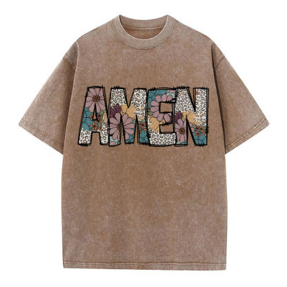 Amen Vintage Christian Washed T-Shirt