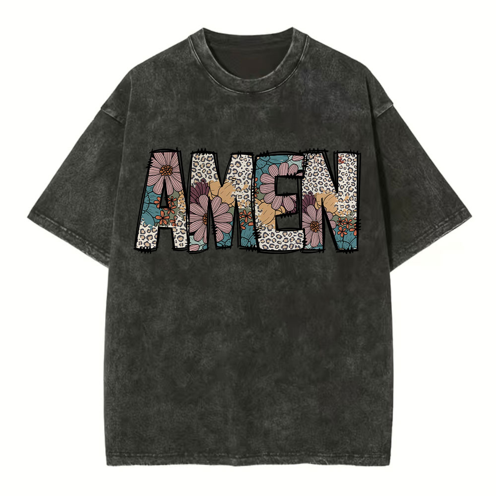 Amen Vintage Christian Washed T-Shirt