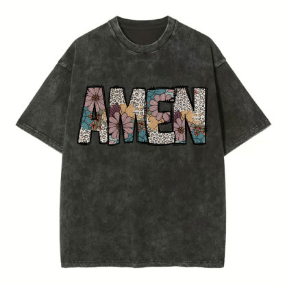 Amen Vintage Christian Washed T-Shirt